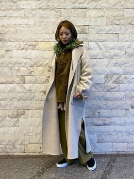 「CREOLME（クレオルム）のアイテム（ジャケット/アウター）」を使った、ROSE BUD STAFFさん（レディース・152cm）の冬コーディネート