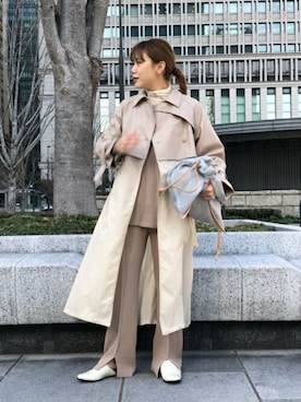 「piu comoda（ピュコモダ）のアイテム」を使った、ROSE BUD STAFFさん（レディース・165cm）の春コーディネート