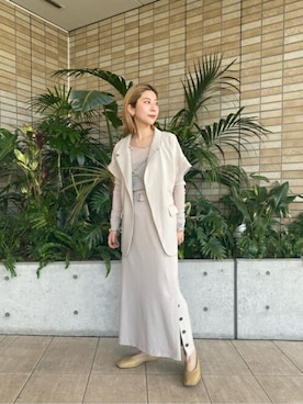 「mici（ミチ）のアイテム（その他アウター）」を使った、ROSE BUD STAFFさん（レディース・161cm）の春コーディネート