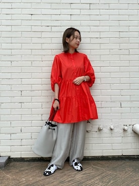 「piu comoda（ピュコモダ）のアイテム」を使った、ROSE BUD STAFFさん（レディース・152cm）の春コーディネート