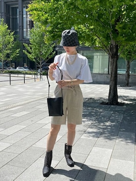 「mici(ミチ)のアイテム」を使った、ROSE BUD STAFFさん(レディース・162cm)の春コーディネート