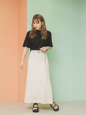 「mici（ミチ）のアイテム」を使った、ROSE BUD STAFFさん（レディース・165cm）の春コーディネート