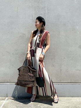 「HALIN（ハリン）のアイテム」を使った、ROSE BUD STAFFさん（レディース・154cm）の夏コーディネート