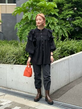 「mag.byc」｜ROSE BUD STAFFさん（レディース・160cm）の秋コーディネート