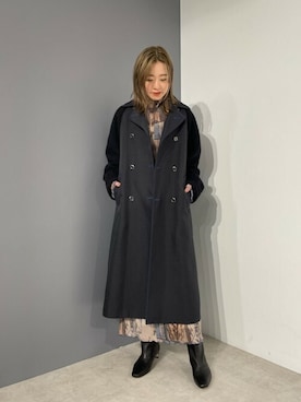 「CREOLME（クレオルム）のアイテム（ジャケット/アウター）」を使った、ROSE BUD STAFFさん（レディース・163cm）の秋コーディネート