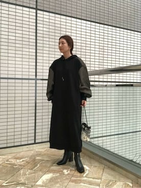 「ROSE BUD（ローズバッド）のショルダーバッグ（ショルダーバッグ）」を使った、ROSE BUD STAFFさん（レディース・154cm）の秋コーディネート