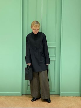 「piu comoda（ピュコモダ）のアイテム」を使った、ROSE BUD STAFFさん（レディース・162cm）の秋コーディネート