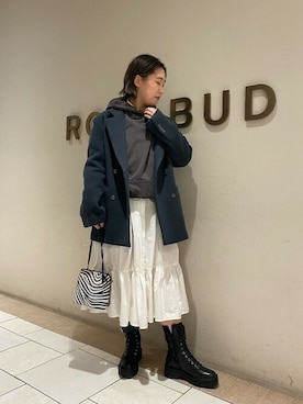 「mici（ミチ）のアイテム（その他アウター）」を使った、ROSE BUD STAFFさん（レディース・157cm）の秋コーディネート