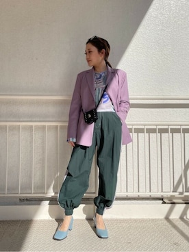 「CREOLME（クレオルム）のアイテム（ジャケット/アウター）」を使った、ROSE BUD STAFFさん（レディース・159cm）の冬コーディネート