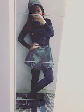 「skirt」｜「アイテム（ニットキャップ/ビーニー）」を使った、myra さん（レディース・163cm）の春コーディネート