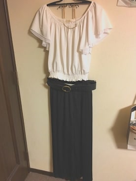 「アイテム（イヤリング）」を使った、かおりさん（レディース・155cm・20代）の夏コーディネート