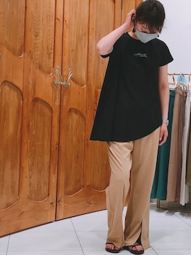 「BITTOKO（ビットコ）のアイテム（パンツ）」を使った、konoさん（レディース・166cm）の春コーディネート