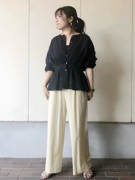 「フレンチカジュアル」｜akoさん（レディース・156cm）の春コーディネート