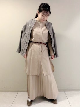 「トレンドファッション」｜「アイテム（ブルゾン）」を使った、akoさん（レディース・156cm）の春コーディネート