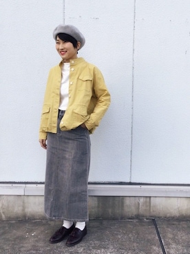 「PAR ICI」｜「アイテム（ブルゾン）」を使った、PAR ICIさん（レディース・162cm）の冬コーディネート
