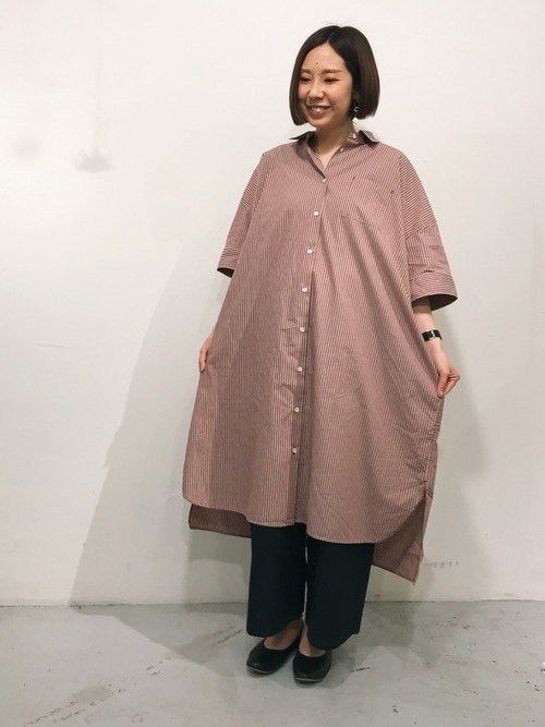 Par Ici Par Iciアトリエ Par Iciのシャツワンピースを使ったコーディネート Wear