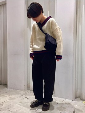 「PAR ICI（パーリッシィ）のアイテム（ニット/セーター）」を使った、PAR ICIさん（レディース）の秋コーディネート