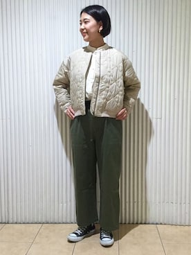 「PAR ICI」｜「アイテム（ブルゾン）」を使った、PAR ICIさん（レディース・162cm）の秋コーディネート