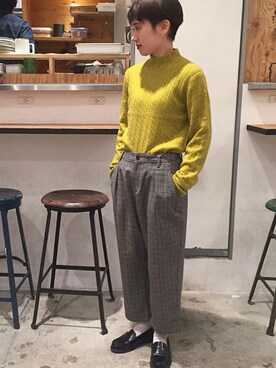 「PAR ICI（パーリッシィ）のアイテム（ニット/セーター）」を使った、PAR ICIさん（レディース）の秋コーディネート