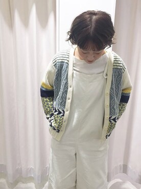「PAR ICI」｜「アイテム（オールインワン・サロペット）」を使った、PAR ICIさん（レディース・156cm）の冬コーディネート