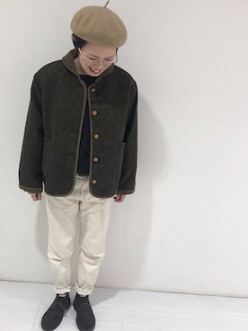 「PAR ICI」｜「アイテム（ブルゾン）」を使った、PAR ICIさん（レディース）の冬コーディネート