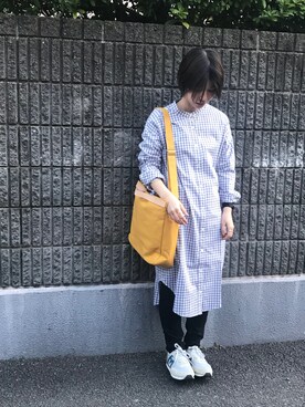 「PAR ICI」｜「アイテム（シャツワンピース）」を使った、PAR ICIさん（レディース・156cm）の春コーディネート