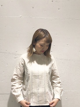 「フリルトップス」｜PAR ICIさん（レディース）の春コーディネート