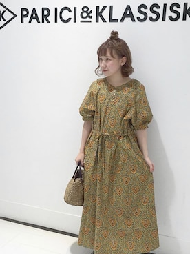「PAR ICI（パーリッシィ）のアイテム（ワンピース）」を使った、PAR ICIさん（レディース）の春コーディネート