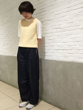 「PAR ICI（パーリッシィ）のアイテム（ニット/セーター）」を使った、PAR ICIさん（レディース）の春コーディネート