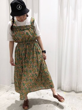 「PAR ICI（パーリッシィ）のアイテム（ワンピース）」を使った、PAR ICIさん（レディース）の春コーディネート