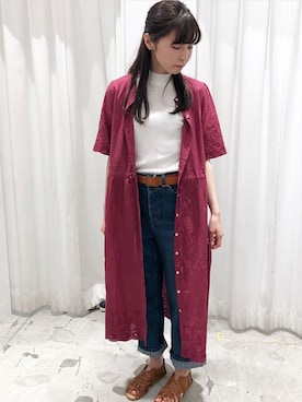 「PAR ICI（パーリッシィ）のアイテム（ワンピース）」を使った、PAR ICIさん（レディース）の春コーディネート