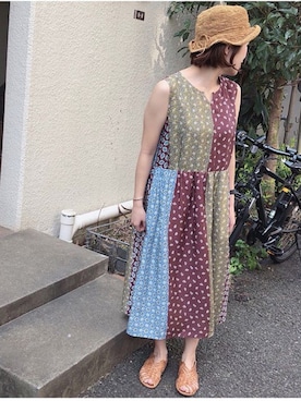 「PAR ICI（パーリッシィ）のアイテム（ワンピース）」を使った、PAR ICIさん（レディース）の春コーディネート