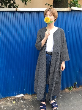 「PAR ICI（パーリッシィ）のアイテム（ワンピース）」を使った、PAR ICIさん（レディース・162cm）の夏コーディネート