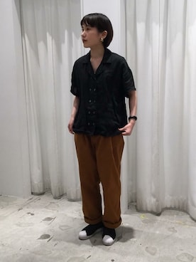 「羽織りもの」｜PAR ICIさん（レディース・156cm）の夏コーディネート