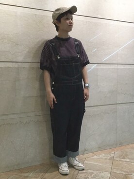 「PAR ICI」｜「アイテム（オールインワン・サロペット）」を使った、PAR ICIさん（レディース）の夏コーディネート