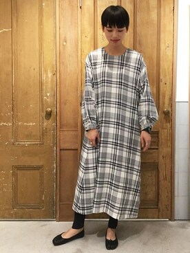 「PAR ICI（パーリッシィ）のアイテム（ワンピース）」を使った、PAR ICIさん（レディース・166cm）の冬コーディネート