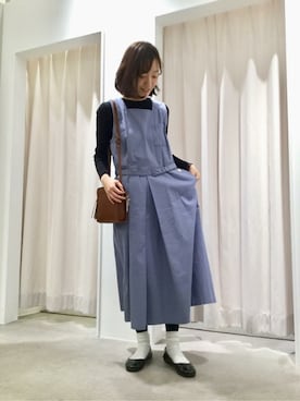 「PAR ICI（パーリッシィ）のアイテム（ワンピース）」を使った、PAR ICIさん（レディース・153cm）の冬コーディネート