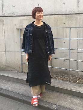 「PAR ICI」｜「アイテム（ジャケット/アウター）」を使った、PAR ICIさん（レディース・162cm）の春コーディネート