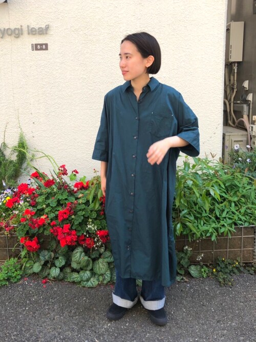 Par Ici Par Iciアトリエ Par Iciのシャツワンピースを使ったコーディネート Wear
