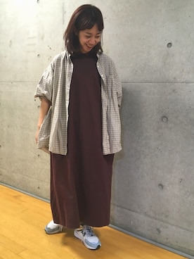 「PAR ICI（パーリッシィ）のアイテム（ワンピース）」を使った、PAR ICIさん（レディース・154cm）の夏コーディネート