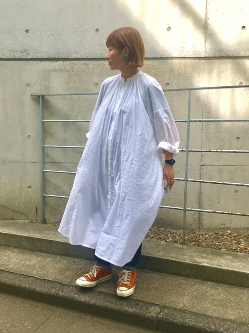 Par Ici Par Iciアトリエ Par Iciのシャツワンピースを使ったコーディネート Wear