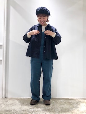 「PAR ICI」｜「アイテム（オールインワン・サロペット）」を使った、PAR ICIさん（レディース）の春コーディネート