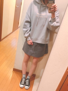 「スボーツミックス」｜「アイテム（スカート）」を使った、Erikaさん（レディース・171cm）の秋コーディネート