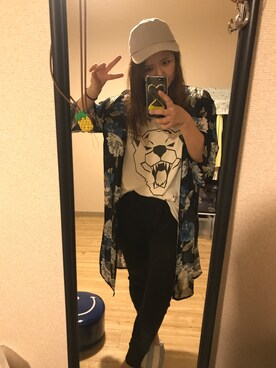 「SLY LANG（スライラング）のアイテム」を使った、リーリさん（レディース・157cm）の春コーディネート