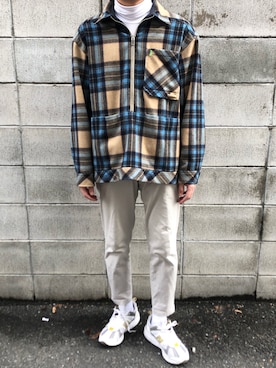 「ADER error（アーダーエラー）のアイテム（ジャケット/アウター）」を使った、Yuichiさん（メンズ・171cm）の春コーディネート