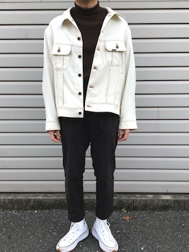 「DAIRIKU（ダイリク）のアイテム（デニムジャケット）」を使った、Yuichiさん（メンズ・171cm）の秋コーディネート