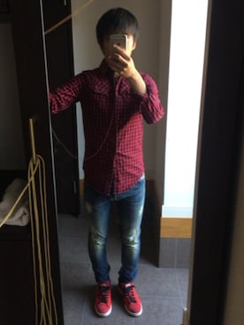 こたさん（メンズ・166cm）の冬コーディネート