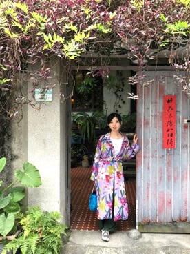 「DIGAWEL（ディガウェル）のアイテム」を使った、Sumire Ishiokaさん（レディース・156cm）の春コーディネート