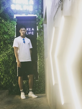 「:CHOCOOLATEのアイテム」を使った、Patrick_何さん（メンズ・183cm）の夏コーディネート
