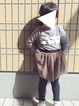 「WHIPCREAM（ホイップクリーム）のアイテム」を使った、Mai ✩ 3y＆0y 姉妹mamaさん（キッズ・100cm）の春コーディネート